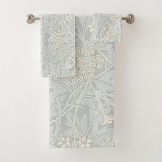 William Morris Faded Jasmine Handtücher (Insitu)