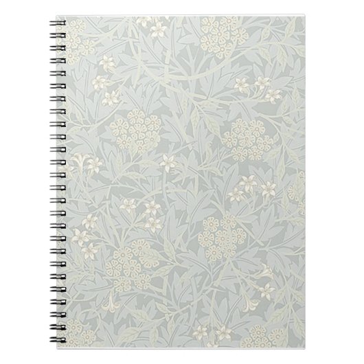 William Morris Faded Jasmine Spiral Notebook Notizblock (Vorderseite)
