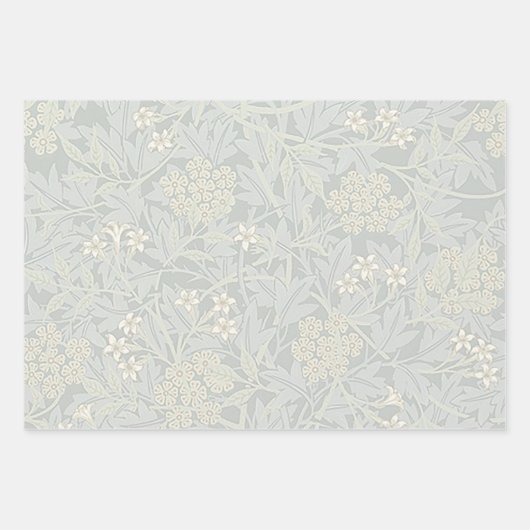 William Morris Faded Jasmine Wrapping Paper Geschenkpapier Set (Vorderseite 3)