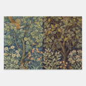 William Morris Fasan Vogel Baum Blume Geschenkpapier Set (Vorderseite 3)
