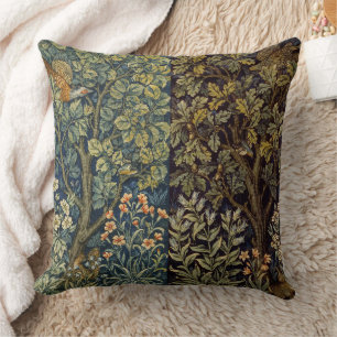 William Morris Fasan Vogel Baum Blume Kissen