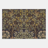 William Morris Fasan Vogel Baum Blume Waldland Geschenkpapier Set (Vorderseite 3)