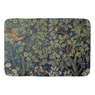 William Morris Fasan Vogel Baum Wald Badematte