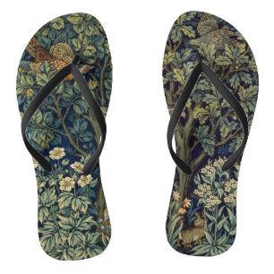 William Morris Fasan Vogel Baum Wald Badesandalen