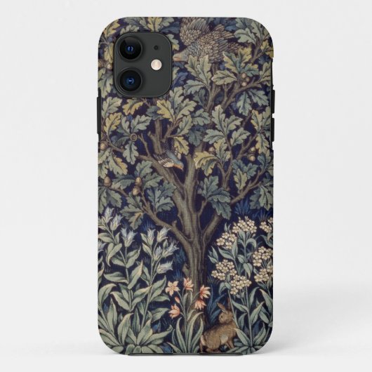 William Morris Fasan Vogel Baum Wald Case-Mate iPhone Hülle (Rückseite)