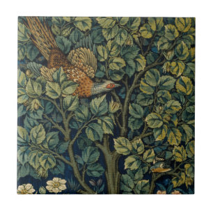 William Morris Fasan Vogel Baum Wald Fliese