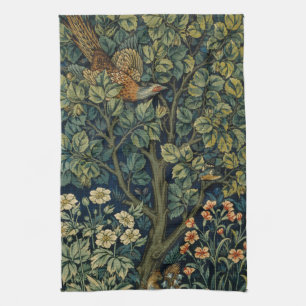 William Morris Fasan Vogel Baum Wald Geschirrtuch