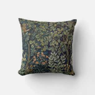 William Morris Fasan Vogel Baum Wald Kissen