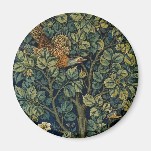 William Morris Fasan Vogel Baum Wald Magnet (Vorne)