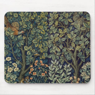William Morris Fasan Vogel Baum Wald Mousepad