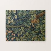William Morris Fasan Vogel Baum Wald Puzzle (Horizontal)