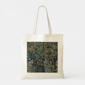 William Morris Fasan Vogel Baum Wald Tragetasche (Rückseite)