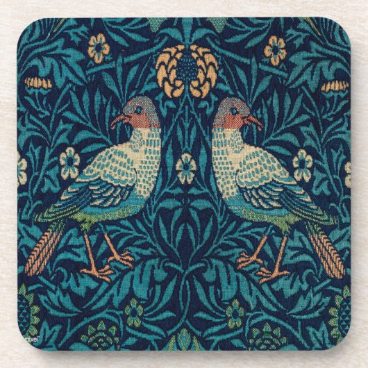 William Morris Fasanen Getränkeuntersetzer (Vorderseite)