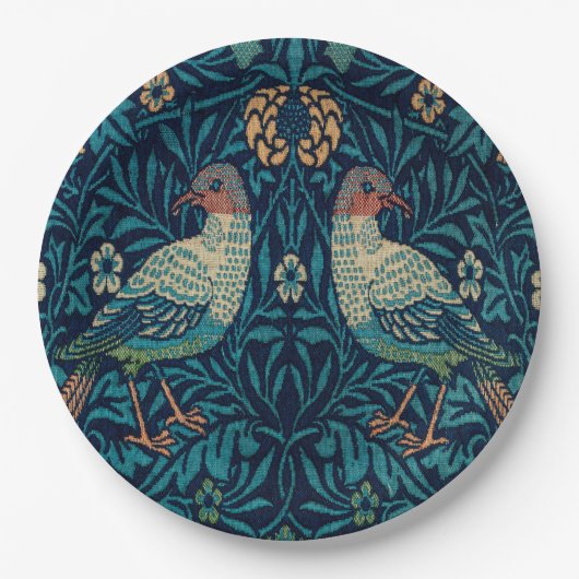 William Morris Fasanen Pappteller (Vorderseite)
