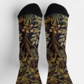 William Morris Fasanenvogel Baum Botanisch Socken (Oben)