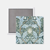 William Morris Fine Floral Wallpaper Pattern Magnet (Vorderseite/Rückseite)