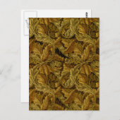 William Morris Fine Floral Wallpaper Pattern Postkarte (Vorne/Hinten)