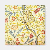 William Morris Flora Floral Wallpaper Pattern Magnet (Vorne)