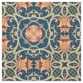 William Morris Floral Arabesque Geometric Pattern Stoff (Nahaufnahme)