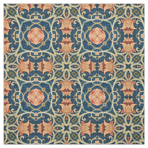 William Morris Floral Arabesque Geometric Pattern Stoff