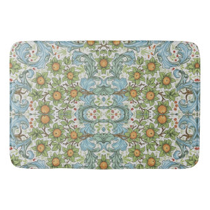 William Morris Floral Blume Acanthus Verlasst Blue Badematte