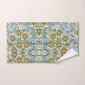 William Morris Floral Blume Acanthus Verlasst Blue Badhandtuch Set (Handtuch)