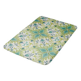 William Morris Floral Blume Foliage Green Blue Badematte