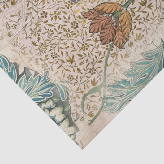 William Morris Floral Butterfly Garden Decoupage Seidenpapier (Ausschnitt)