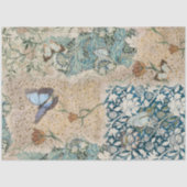 William Morris Floral Butterfly Garden Decoupage Seidenpapier (Vorderseite)