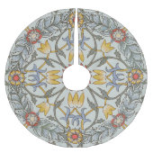 William Morris Floral Circle Blume Illustration Polyester Weihnachtsbaumdecke (Vorderseite)