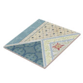 William Morris Floral Craftsman Era Collage RIGHT Fliese (Seite)