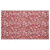William Morris Floral Damask, Deep Red und White Stoff (Fat Quarter (45,7 x 55,9 cm))