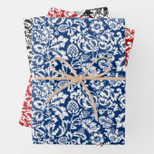William Morris Floral Damask, Deep Shades Wrapping Geschenkpapier Set (Beispiel)