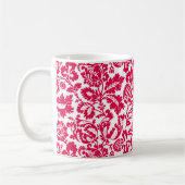 William Morris Floral Damask, Fuchsia Pink Kaffeetasse (Links)