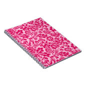 William Morris Floral Damask, Fuchsia und Pink Notizblock (Rechte Seite)