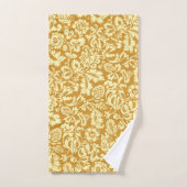 William Morris Floral Damask, Mustard Yellow Bath Badhandtuch Set (Handtuch)