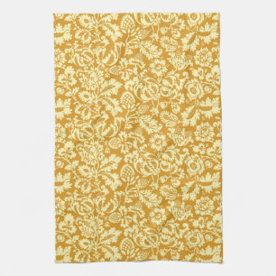 William Morris Floral Damask, Mustard Yellow Geschirrtuch