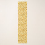 William Morris Floral Damask, Mustard Yellow Schal<br><div class="desc">Langer Schal in einem Vintagen William Morris-Blumendamasemuster,  digital verstärkt und farbig,  mit leichter Senfgelb auf Senfgold-Hintergrund</div>