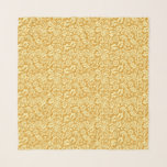 William Morris Floral Damask, Mustard Yellow Schal<br><div class="desc">Quadratischer Schal in einem Vintagen William Morris-Blumendamasemuster,  digital verstärkt und farbig,  mit leichter Senfgelb auf einem Senfgold-Hintergrund</div>