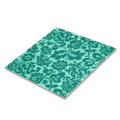 William Morris Floral Damask, Turquoise and Aqua Fliese (Seite)