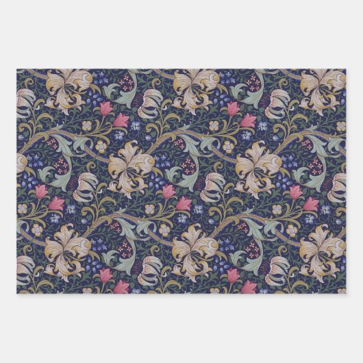 William Morris Floral Design Geschenkpapier Set (Vorderseite 3)