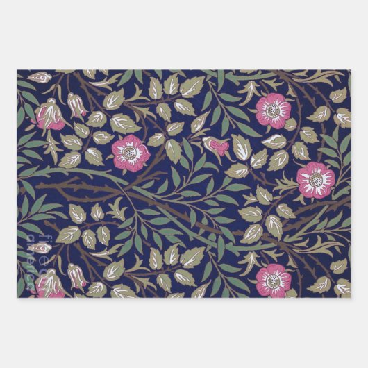 William Morris Floral Design Geschenkpapier Set (Vorderseite 2)