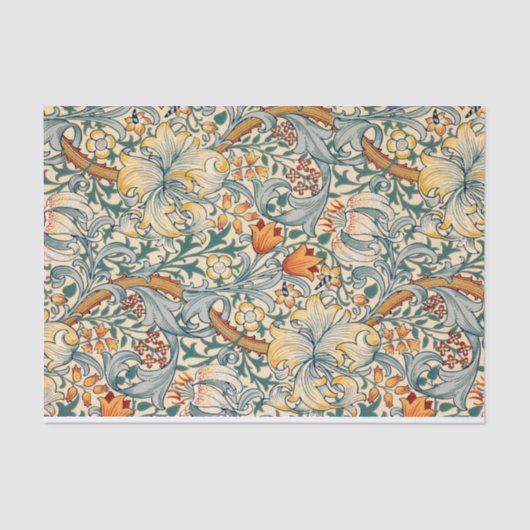 William Morris Floral Design Tissue Paper Seidenpapier (Vorderseite)