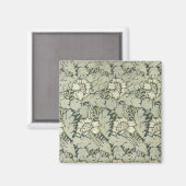 William Morris Floral Fabric Design Cards Magnet (Vorderseite/Rückseite)