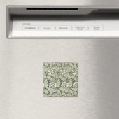 William Morris Floral Fabric Design Cards Magnet (In Situ (Geschirrspüler))