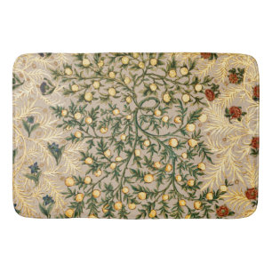 William Morris Floral Fruit Garden Blume Classic Badematte
