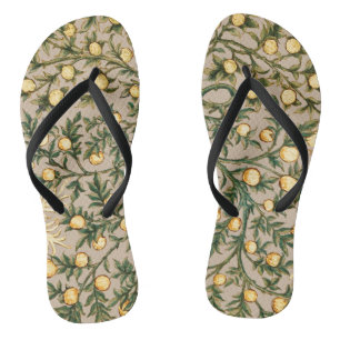 William Morris Floral Fruit Garden Blume Classic Badesandalen