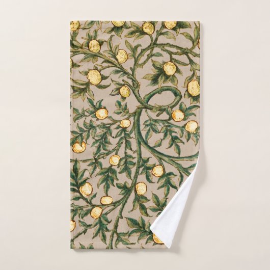 William Morris Floral Fruit Garden Blume Classic Badhandtuch Set (Handtuch)