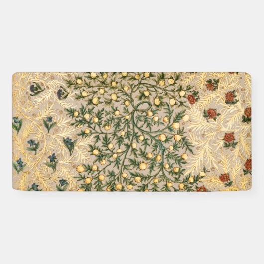William Morris Floral Fruit Garden Blume Classic Banner (Horizontal)