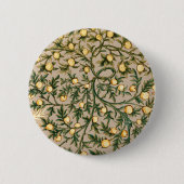 William Morris Floral Fruit Garden Blume Classic Button (Vorderseite)